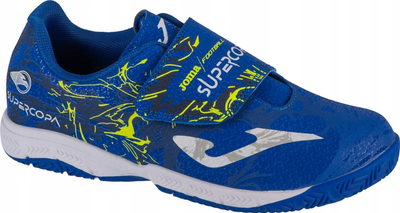 Atlete futbolli në sallë Joma Super Copa Jr 2404 IN, për kalamaj, blu