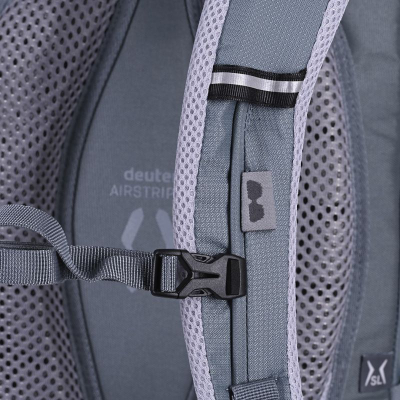 Çantë shpine për biçikletë Deuter Superbike 16 SL, 16L, me sistem ajrosje Airstripes, gri