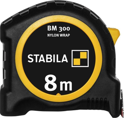 Метар џебен Stabila Pocket BM300, 8 m, пластична капсула Softgrip