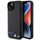 Këllëf BMW Leather Carbon për iPhone 15 Plus, 6.7", lëkurë karboni, i zi