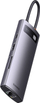 HUB USB C Baseus 8 në 1, HDMI 4K 60Hz, PD 100W, gri metalik
