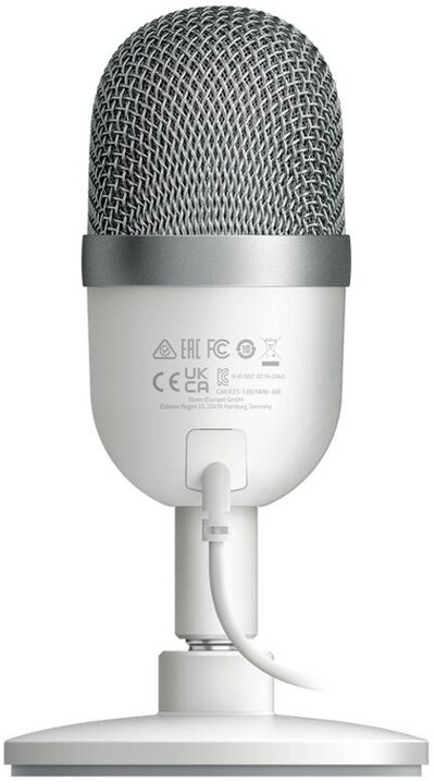 Mikrofon Razer Seiren Mini, Mercury Edition, i bardhë