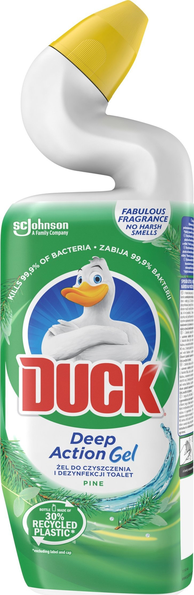 Dezinfektues tualeti Duck Ultra Gel, Deep Action, me erë pishe, 750 ml
