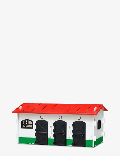 Set lodër Micki Stall with Paddock, stallë kuajsh me rrethojë, tapet loje 75x59 cm, shumëngjyrësh
