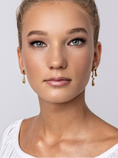 Vathë për femra Marc Malone Averie Gold Earrings MCE24018G, të artë