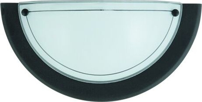 Aplik muror Rabalux Ufo D30, E27 60W, metal dhe xham, i zi
