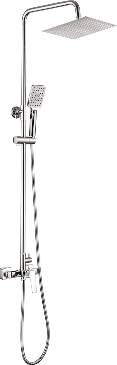 Set dushi Deante NQL 04XM, kokë dushi me bateri, çelik inox, krom