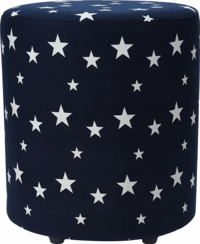 Puf Home Styling Collection STARS, 30 cm, me yje, blu e errët