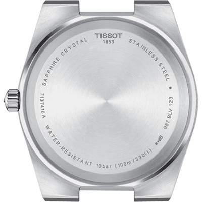 Orë për femra Tissot PRX 35MM Quartz Lady T137.210.11.041.00, e argjendtë/kaltër