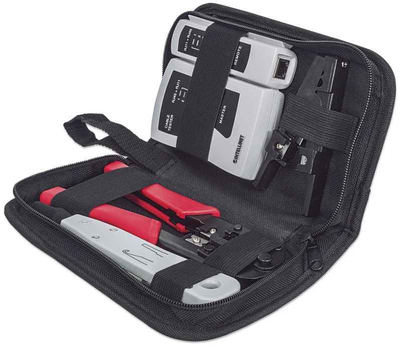 Set mjetesh rrjeti Intellinet Network Solutions 780070, tester kabllosh, mjet krimpimi RJ45, stripper