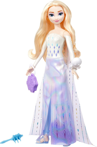 Kukull Disney Frozen Elsa Spin and Reveal, me aksesorë, për kalamaj 3+