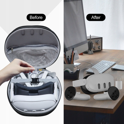 Заштитна кутија Oculus JYS MQ007 за Meta Quest 3, пренослива, црна