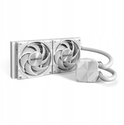 Ftohës uji CPU Montech HyperFlow Silent 240, 240mm, Intel AMD, i bardhë