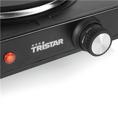 Електрична плоча Tristar KP-6151, 1500W, леано железо, бела