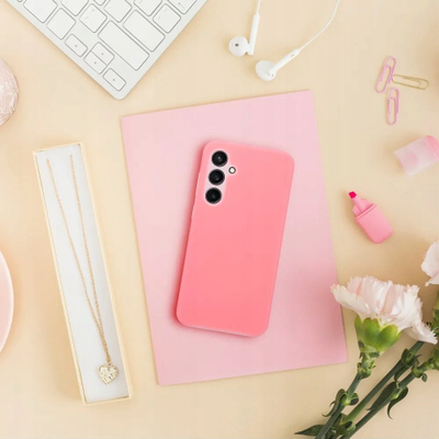 Kapak telefoni Candy Shield për Samsung Galaxy A24, silikon, matte, rozë