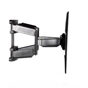 Mbajtëse TV ART AR-75, 23-65", 50kg, VESA 400x400, Double Arm, e zezë