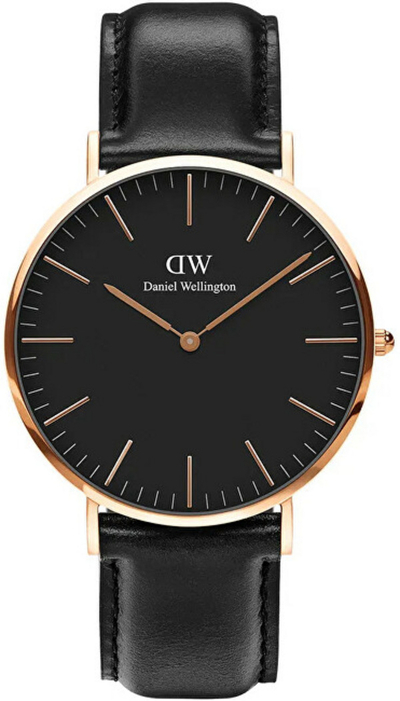 Orë dore Daniel Wellington Classic 40 Sheffield RG Black DW00100127