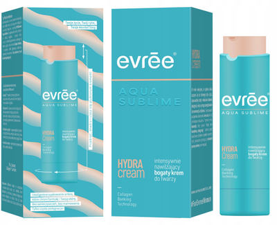 Krem fytyre Evree Aqua Sublime Hydra Cream, intensiv hidratues, 45ml