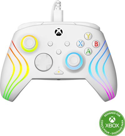 Контролер со кабел Turtle Beach Afterglow Wave, за Xbox и PC, RGB, бел