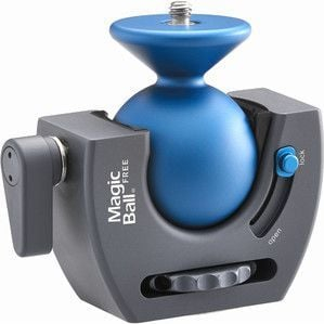 Kokë trekëmbëshi Novoflex MagicBall Free Set, rrotullim 240°, profesionale, blu