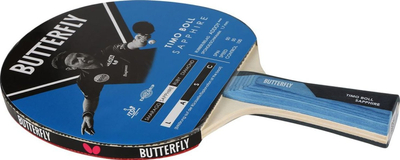Reketë pingpongu Butterfly Timo Boll Saphire S841449, veshje 1.5mm, dorezë e lakuar (konkave)