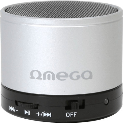 Портабилен звучник Omega OG47, 3W, со MicroSD и Aux In, сребрен