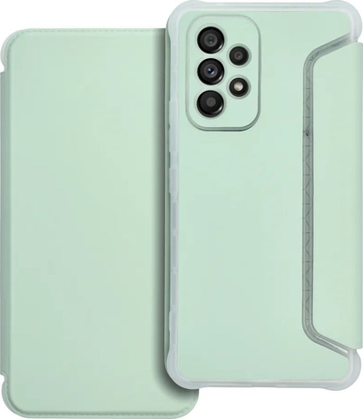 Kapak telefoni Piano Book për Samsung Galaxy A14 4G, tip libër, me xhep karte, jeshile e çelët