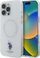 Kllëf telefoni US Polo USHMP16XHOCLDPW, për iPhone 16 Pro Max 6.9", me ring, MagSafe, i bardhë