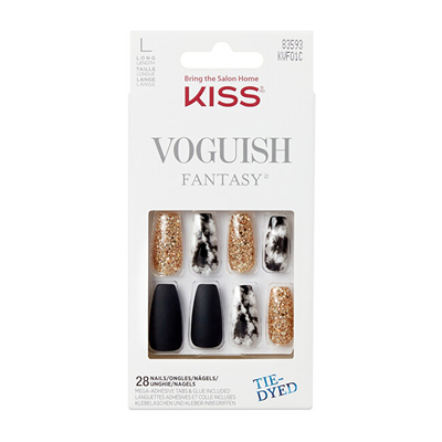 Thonj vetëngjitës KISS Voguish Fantasy Nails New York, 28 copë