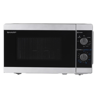 Furra me mikrovalë Sharp YC-MG01E-S, 20L, 800W, gri argjendi