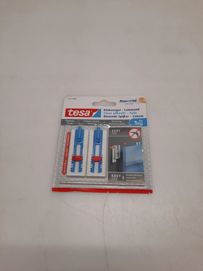 Gojza ngjitëse Tesa 77778, çelik inox, pa shpim, e bardhë 2 copë