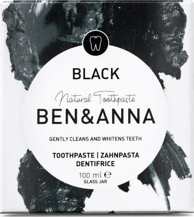 Pastë dhëmbësh Ben &amp; Anna Black, me karbon të aktivizuar, natyrale, 100 ml