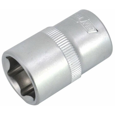 Kapak çelësi gjashtëkëndor Awtools 1/2", 25mm, i argjendtë