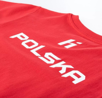 Bluzë Huari Poland Fan Jr, pambuk, për fëmijë, e kuqe
