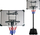 Kosh basketbolli Leansport, me rrota, 260 cm, i zi