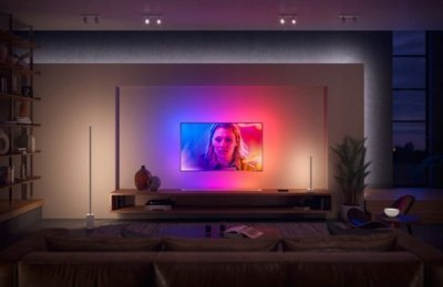 Lampë studio Philips Hue Play Gradient Light Tube, 125cm, LED, e bardhë