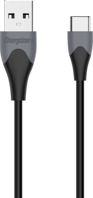 Kabllo kariku Energizer USB A në USB C 2.0, 1.2m, i zi