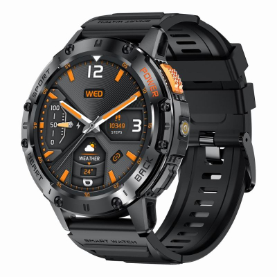 Orë e zgjuar Gravity GT22-5, ekran AMOLED 1.43", Bluetooth, e zezë/jeshile