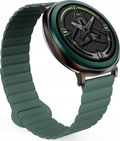 Smartwatch HiFuture Aurora HSSW11DG, ekran 1.43\" AMOLED, IP68, jeshile
