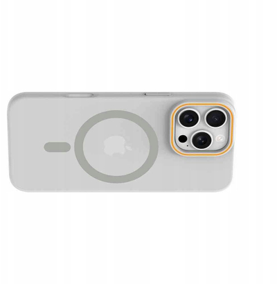 Mbrotjëse telefoni Case GO ORANGE për Samsung Galaxy A26, përputhet me MagSafe, transparente