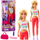 Kukull Anlily Yoga Doll, gjymtyrë të lëvizshme, set me tapet çantë dhe shishe, shumëngjyrëshe