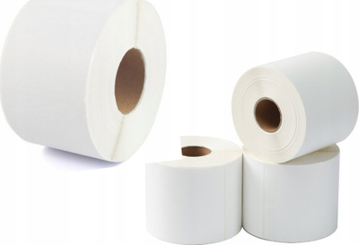 Etiketa termike ngjitëse të bardha, 100x150mm, 500 copë