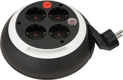 Zgjatues energjie Brennenstuhl Comfort-Line, 4 priza, 3m, i bardhë/i zi