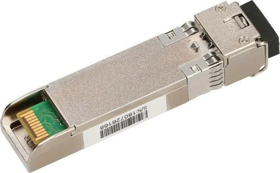 Modul rrjeti Extralink EX.13728 SFP+, 10 Gbit/s, fibër optike 1610 nm, ngjyrë argjendtë