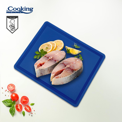 Dërrasë prerëse Heinner Cooking HACCP GN1/2, 26.5 x 32.5 x 2 cm, me brazdë, blu