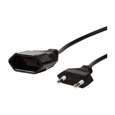 Kabllo zgjatëse e rrymës LogiLink CP123 Euro CEE 7/16, 2m, e zezë - CP123