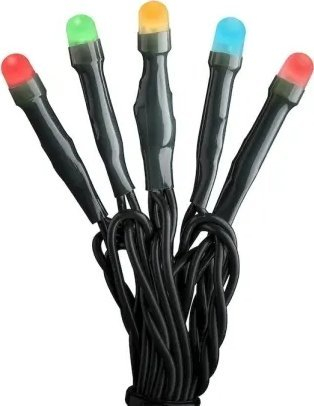 Varg dritash LED Konstsmide 6343-520, 50 LED, shumëngjyrëshe, kabllo e errët