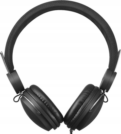 Kufje Sandberg MiniJack on-ear, me mikrofon te kablli, stereo, me kabllo 3.5mm, të zeza