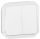 Çelës muri Legrand 069625L, buton me tregues LED, IP55, i bardhë