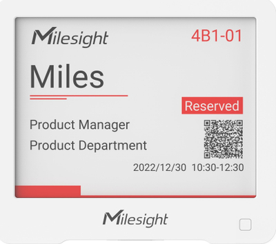 Display Milesight IoT DS3604-868M, E-ink 4.2", NFC, i zi